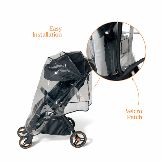 Loopie Hop Stroller & Pram Raincover | Easy Installation