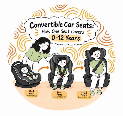 Convertible Car Seats: How One Seat Covers 0–12 Years