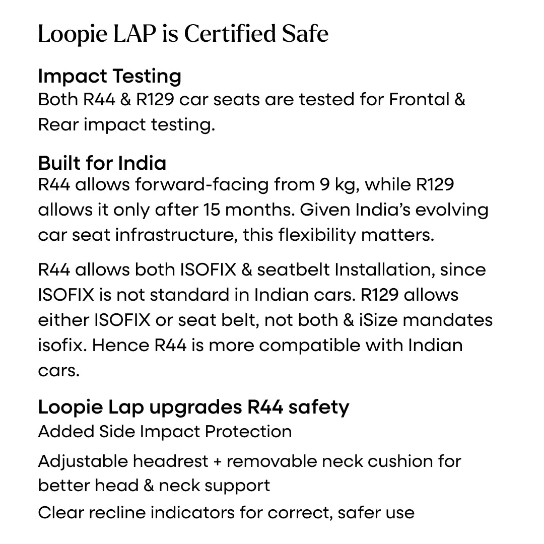 Loopie Lap | Baby Car Seat